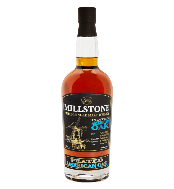 Ballonfles Promo Millstone Peated American Oak + Gratis Glencairnglazen (geldig bij afname min. 24fl. a 700ml)